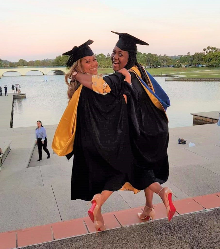 Red-soled sisters